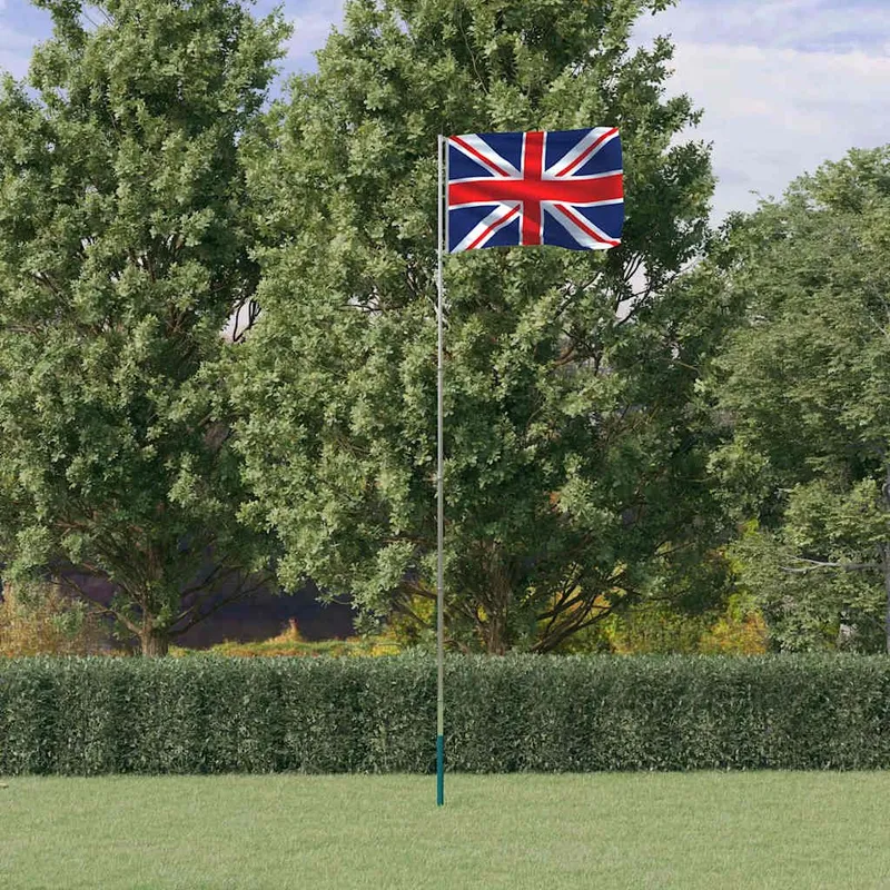 Drapeau du Royaume-Uni et mât 5,5 m Aluminium