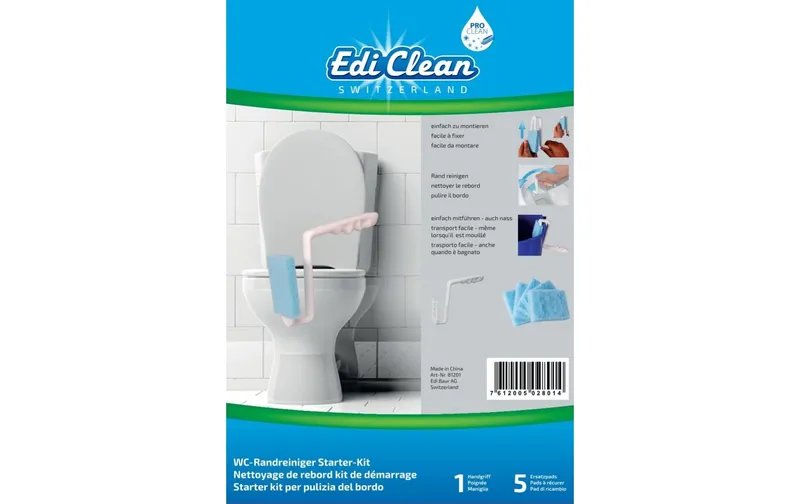 Edi Clean WC-Randreiniger Kunststoff Blau Weiss