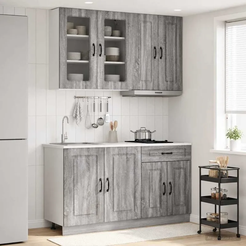 Kücheneinheit KALMAR 4 stk. grigio Sonoma derivato del legno