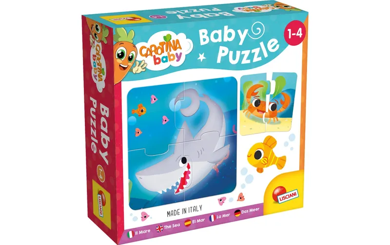 Lisciani Le Mer Bébé, Animaux Marins, 6 x 4 Pièces