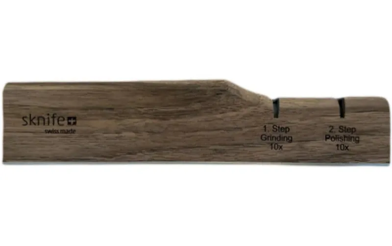 sknife Messerschärfer Walnussholz Braun