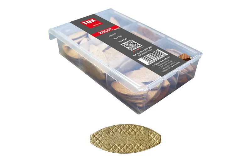 Tox-Dübel Holz Flachdübel Biscuit Wood Miniset, 100 pezzi