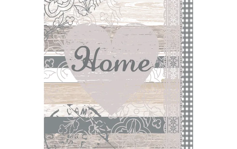 Papstar Papierservietten Home 33 cm x 33 cm, 20 pièces