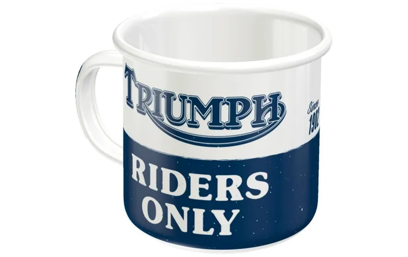 Nostalgic Art Universaltasse Triumph 360 ml, 1 Stück, Weiss/Dunkelblau