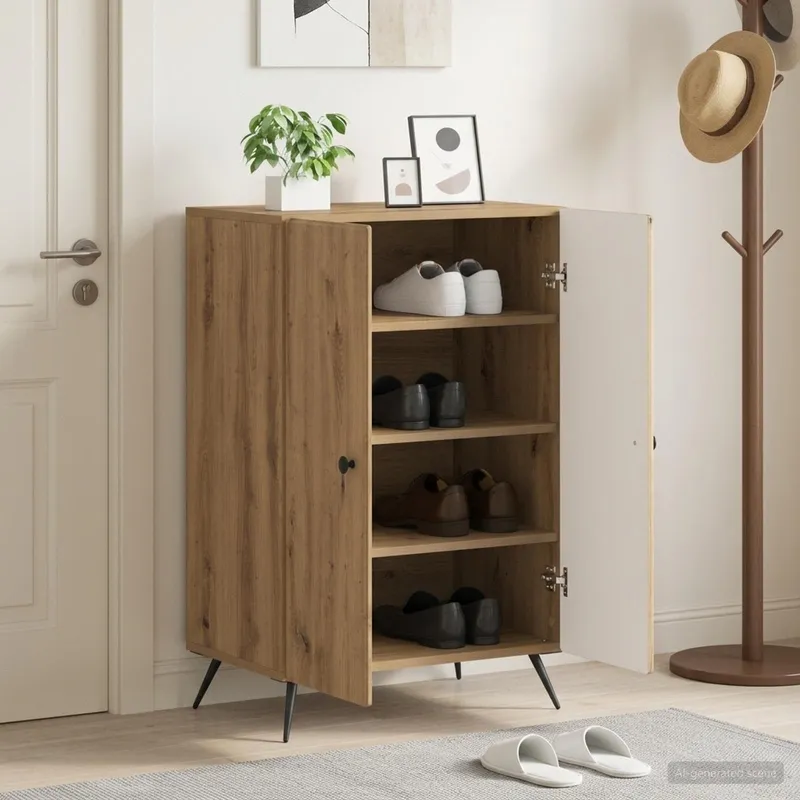 Schuhschrank BREDA 59,5 x 39,5 x 90 cm engineered wood