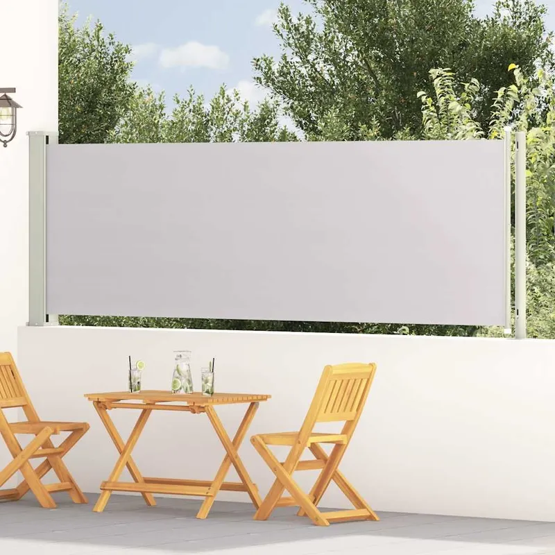 Seitenmarkise Ausziehbar 117x614 cm Grau