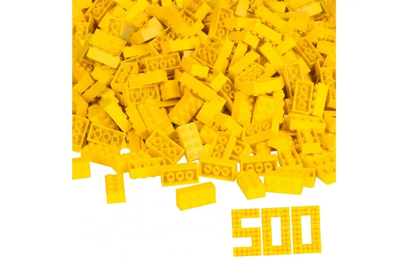 BLOX Bausteine 500 gelbe 8er Steine lose