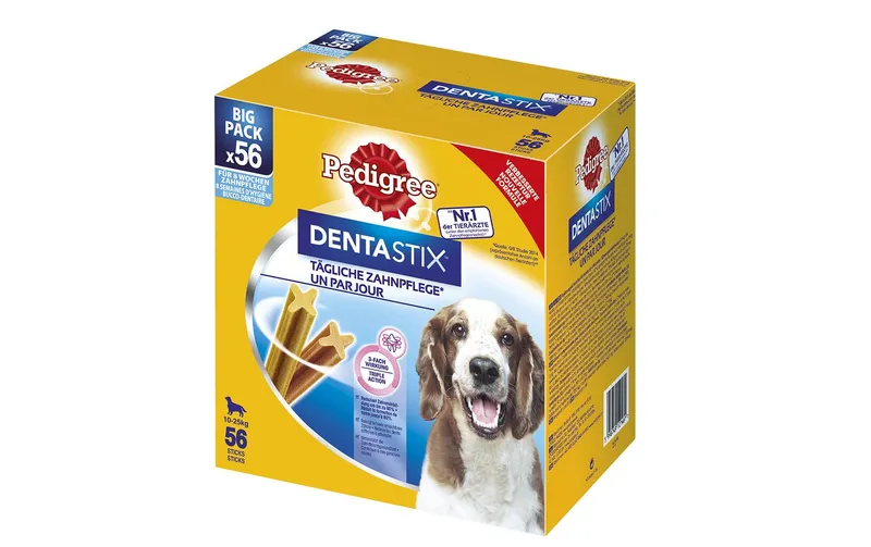 Pedigree Kaustange DentaStix Multipack, Medium, 56 Stück