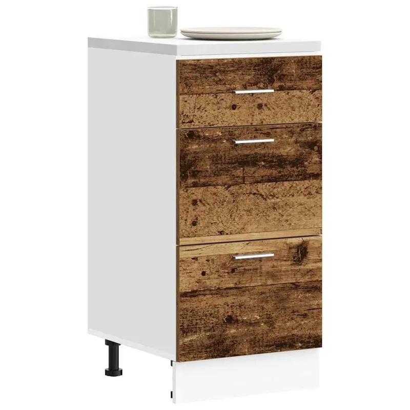 Meuble bas "Lyon" Bois ancien 40 x 46 x 81,5 cm Bois d'ingénierie