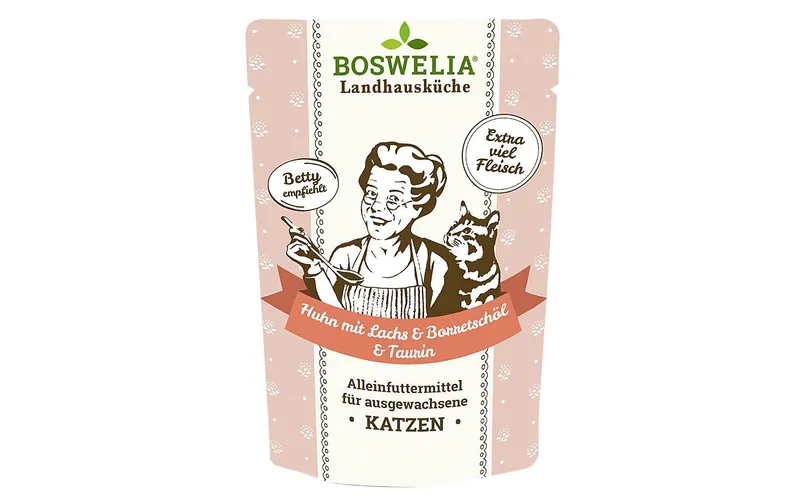 bedy's Landhausküche Nassfutter Huhn with Lachs & Borretschöl, 100 g