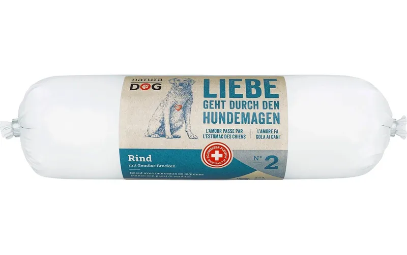 naturaDog Nassfutter Rind avec Gemüse Brocken, 400 g