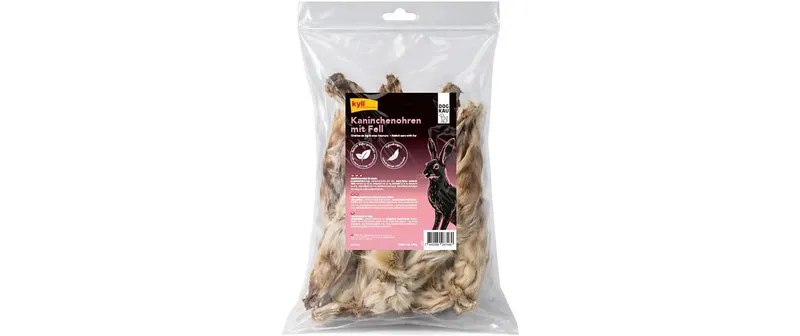 kyli Kausnack Kaninchenoreilles avec Fell 100 g