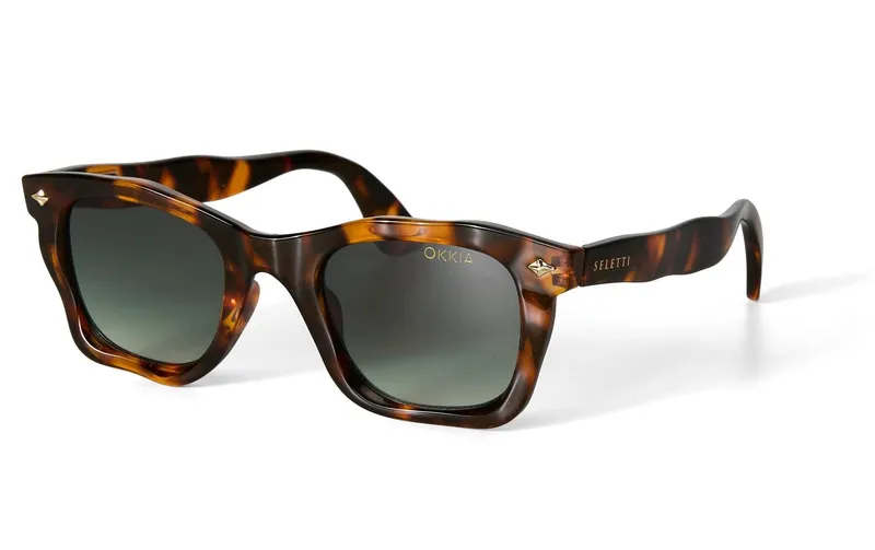 OKKIA Sonnenbrille Seletti Dakota Classic Havanna, Green lens