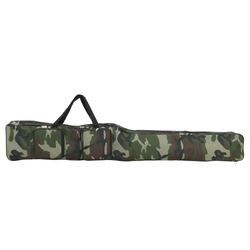 Angelrutentasche verde Tarnfarben 160 cm Oxford-Gewebe