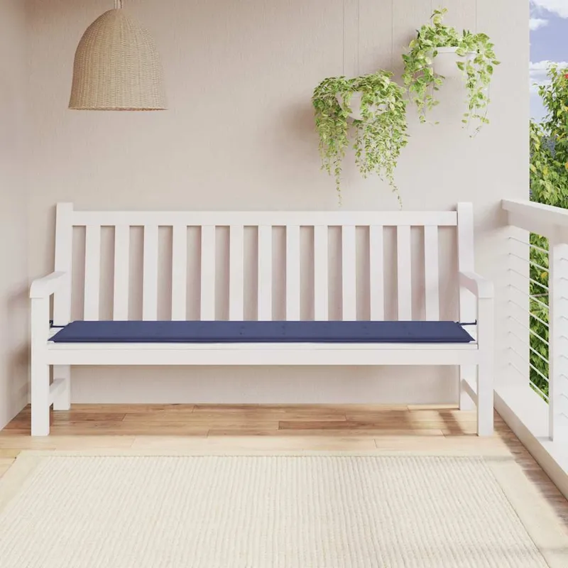 Gartenbank-Auflage Marineblau 200x50x3 cm Oxford-Gewebe