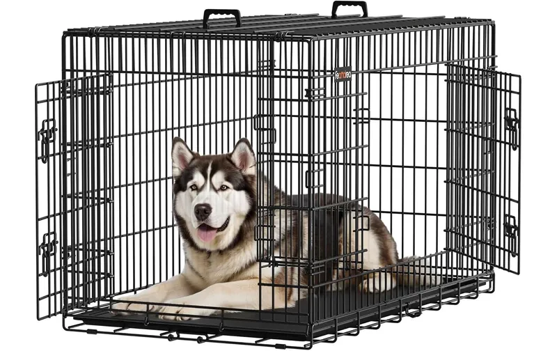 Feandrea Metallbox für Hunde 122 x 74.5 x 80.5 cm
