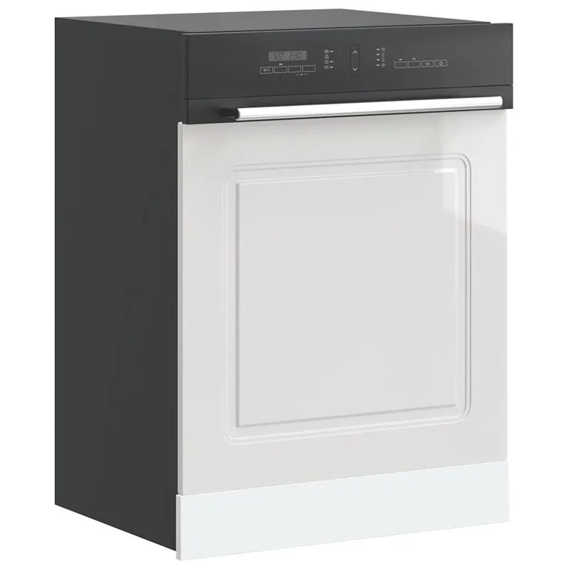 Panneau de lave-vaisselle Kalmar blanc brillant 60x1,5x57 cm