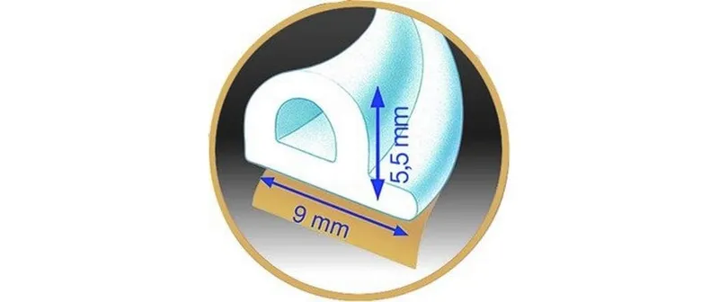 tesa MOLL Gummi brun 25 m x 9 mm x 5.5 mm