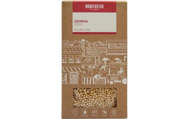Manifaktur Quinoa Pops, glutenfrei 80 g