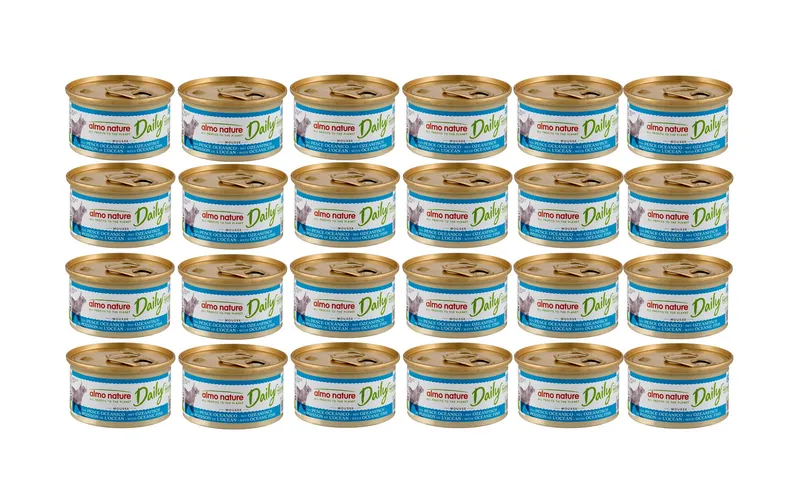 Almo Nature Nassfutter Daily Mousse mit Ozeanfisch 24 x 85g