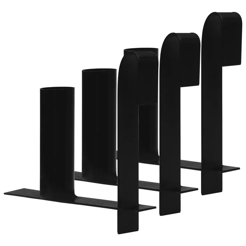 Distributeurs de bandes de clôture d'intimité 3 pcs Acier