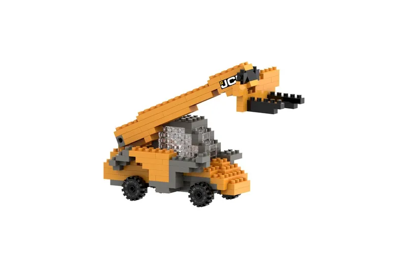 BRIXIES Bausteinmodell JCB Loadall in 215 Bausteine