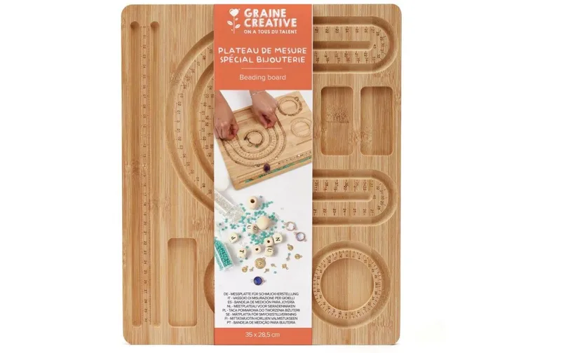 Graine Créative Graine Créative Schmuck-Messbrett Bambus 35 x 28.5 cm
