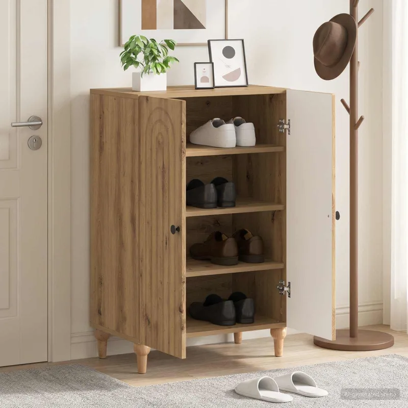 Schuhschrank ALKMAAR 59,5 x 39,5 x 90 cm Holzwerkstoff