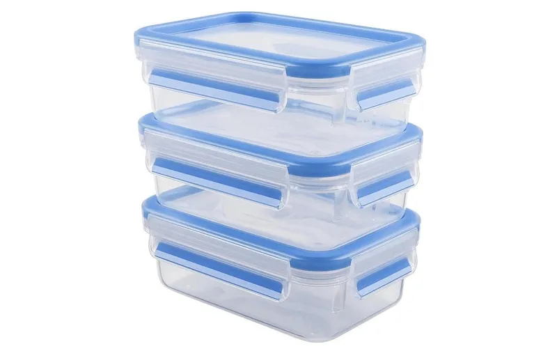 Emsa Vorratsbehälter 3 pezzi, 0.55 l, blu/trasparente