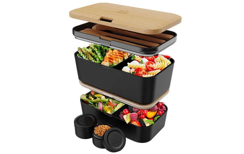 Umami Lunchbox Nestable L Beech Black