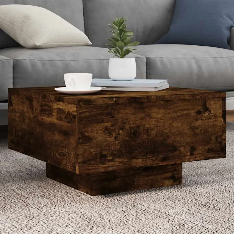 Couchtisch Räuchereiche 55x55x31 cm derivato del legno