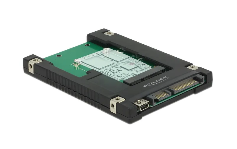 Delock 2.5"-Adapterplatine mSATA/Mini-PCI-Express – SATA/USB