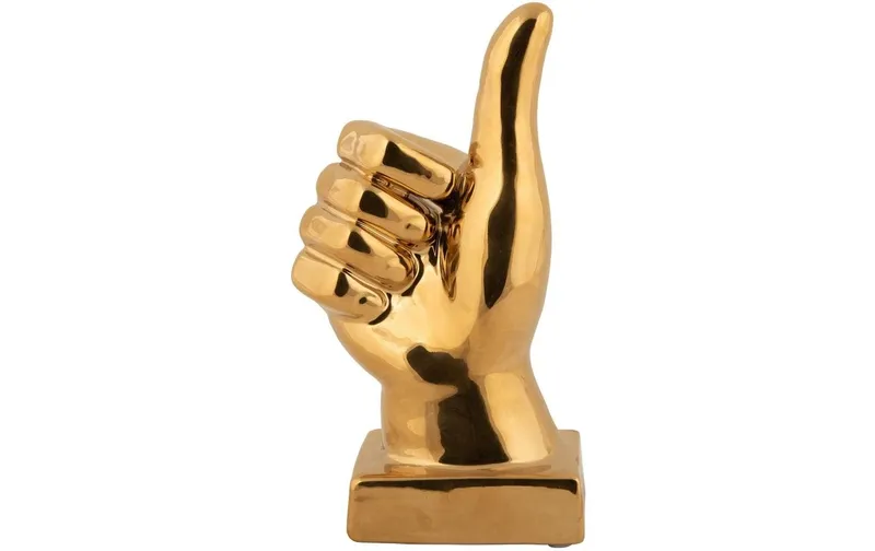 present time Aufsteller Statue Okay Gold