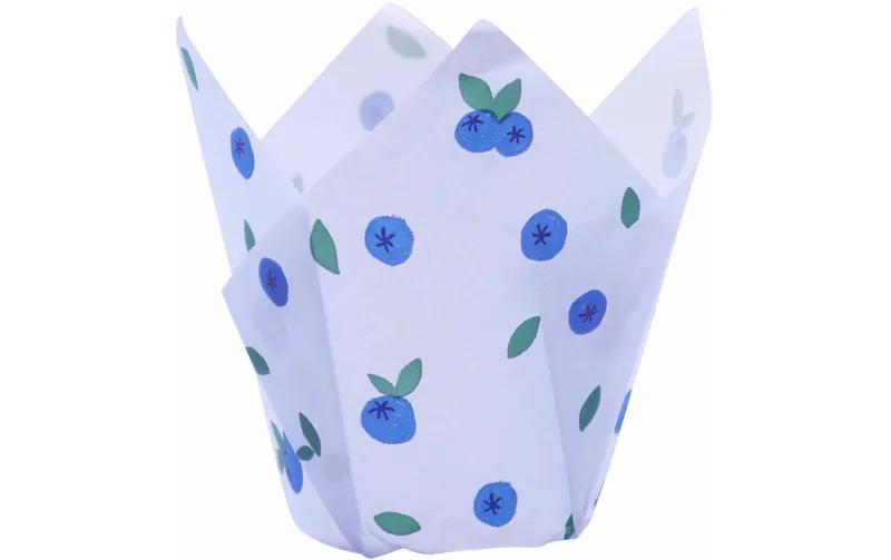 PME Muffin Backform Blaubeer Tulpen, 10 cm, 24 Stück