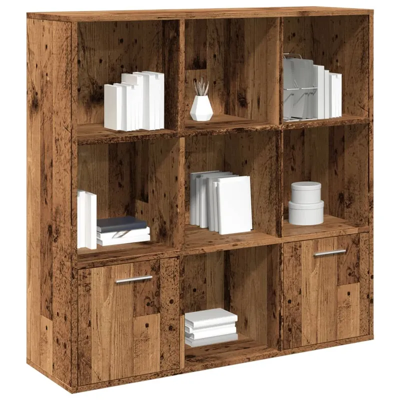 Bücherschrank Altholz-Optik 98x29x97,5 cm derivato del legno