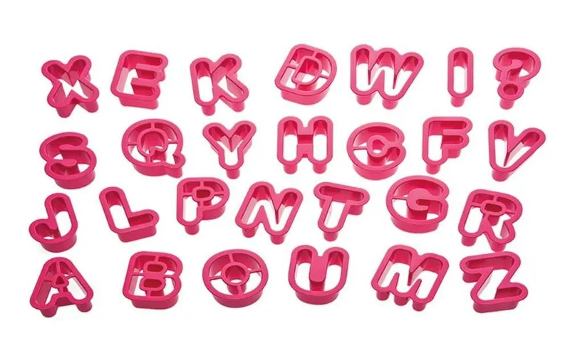 Decora Guetzli-Ausstecher-Set 27 pièces, Alphabet
