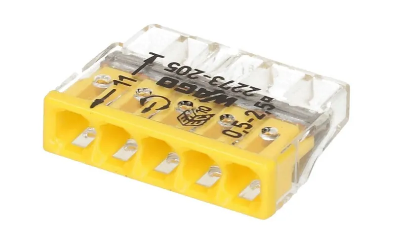 WAGO Steckklemme Contact COMPACT 5-fach, 6 pièces