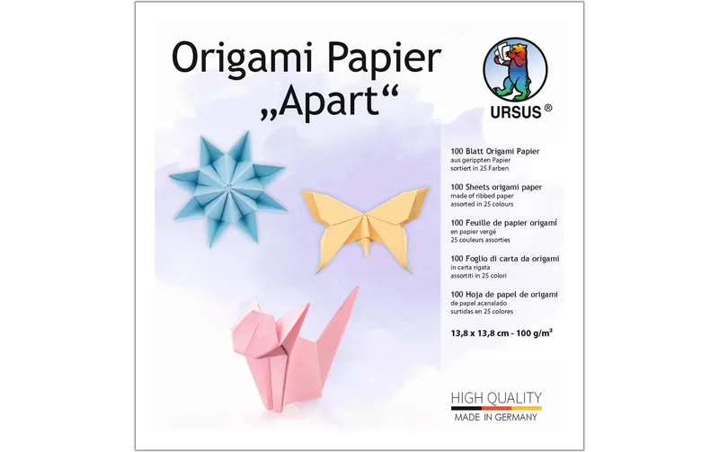 URSUS Apart 13,8 x 13,8 cm, 100 g/m², 25 couleurs