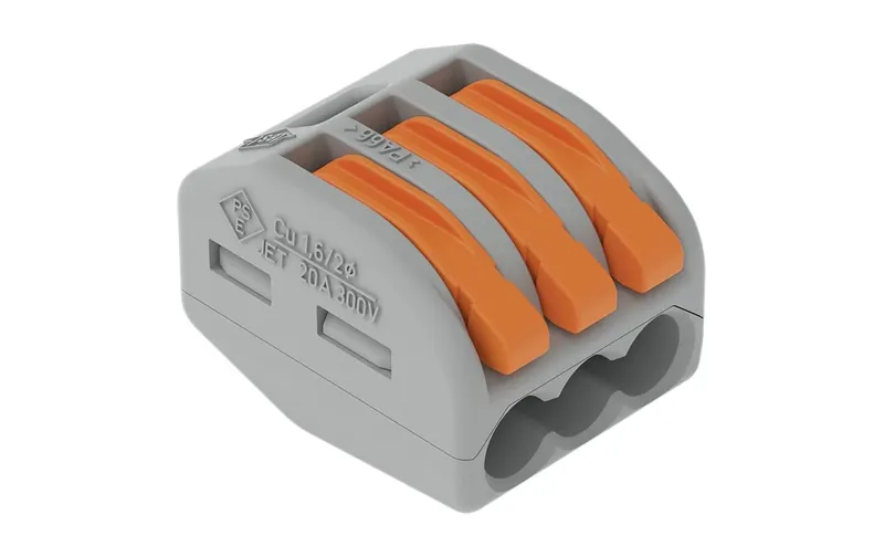 WAGO Steckklemme CLASSIC 3 x 0.08-4 mm², 5 pièces