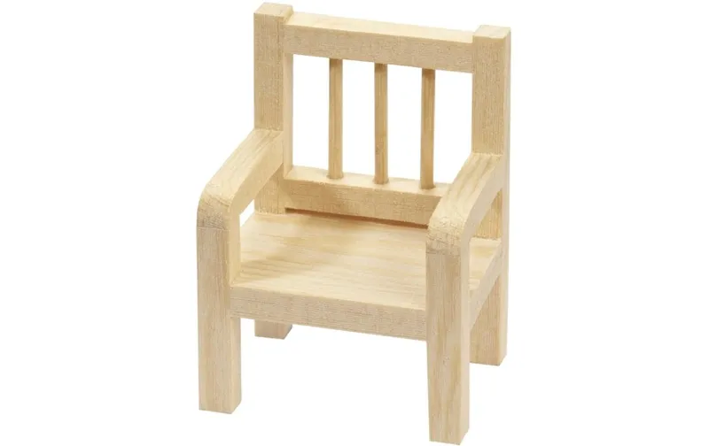 HobbyFun Mini-Möbel Stuhl 4.5 cm, 1 pezzi