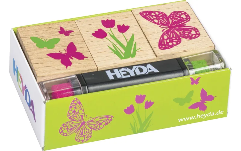 Heyda Stempelset Frühling 8 x 4.5 x 2.5 cm