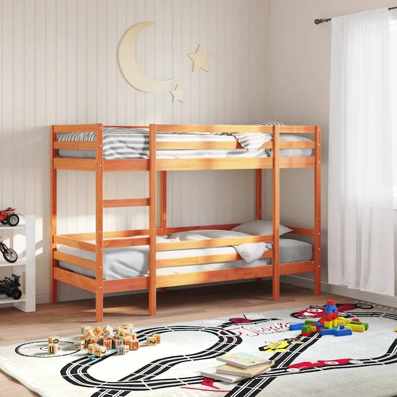 Etagenbett Wachsbraun 75x190 cm legno massiccio pino