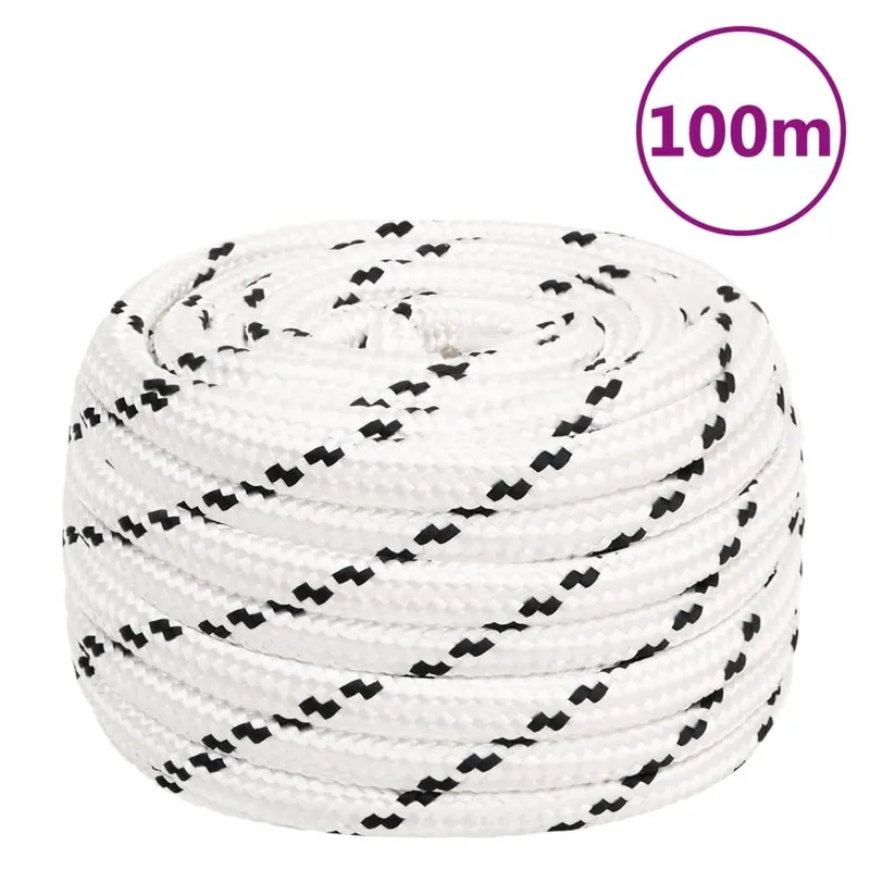 Arbeitsseil Weiß 16 mm 100 m Polyester
