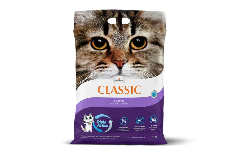 Intersand Katzenstreu Classic Lavendelduft 14 kg
