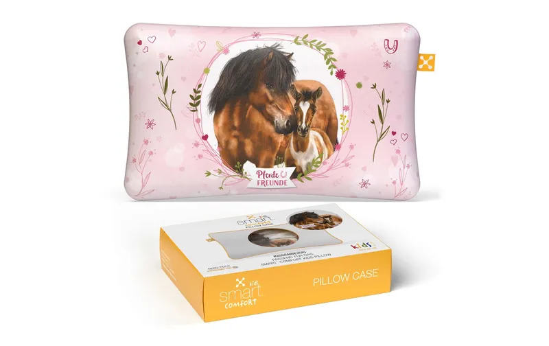 Smartsleep Kinder Kopfkissenbezug Comfort Pferde 50 x 32 cm