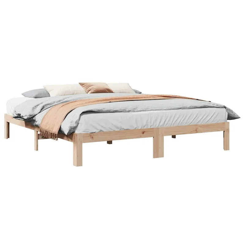 letto in legno massiccio senza materasso 160x200 cm legno di pino