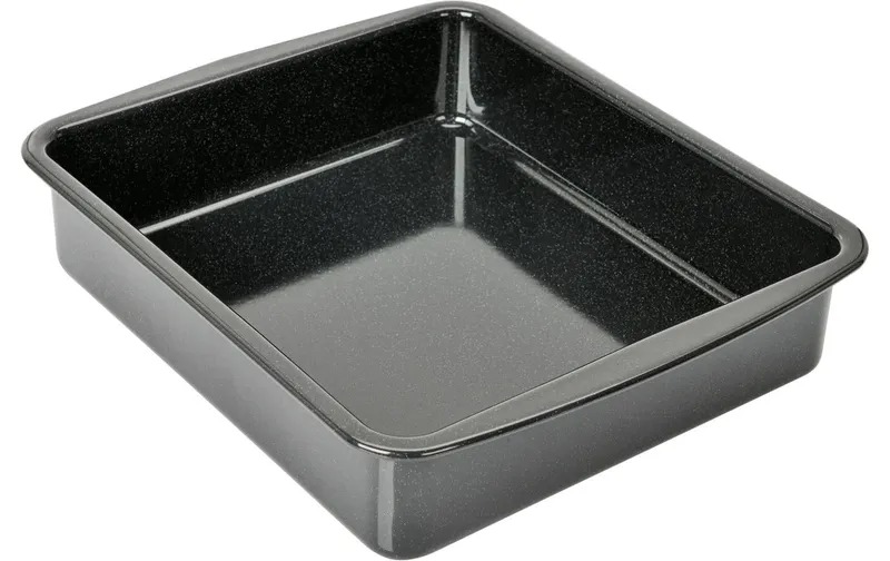 Kaiser Grill- et Auflaufform, Eckig, noir