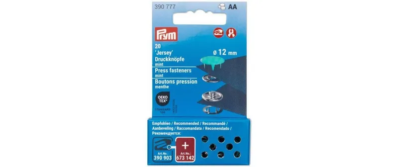 Prym Druckknöpfe Jersey 12 mm, Mint