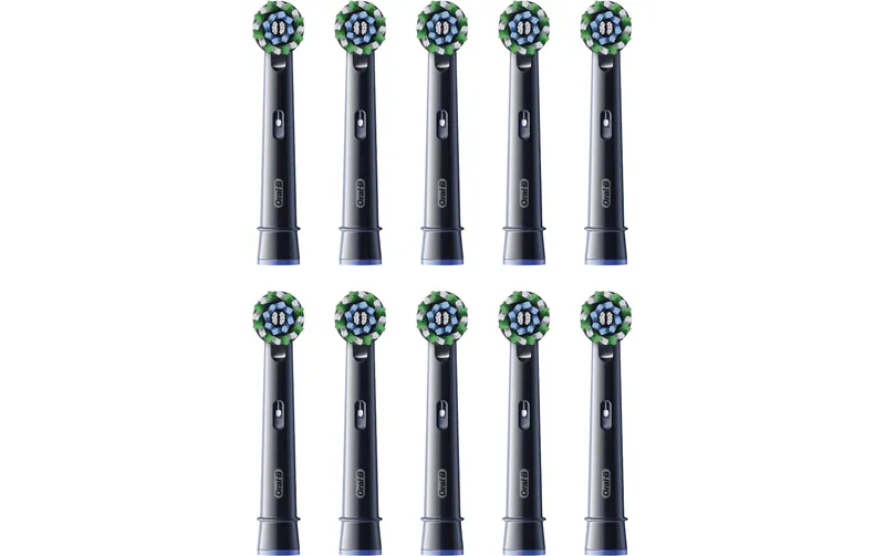 Oral-B Zahnbürstenkopf CrossAction 10 pièces, noir