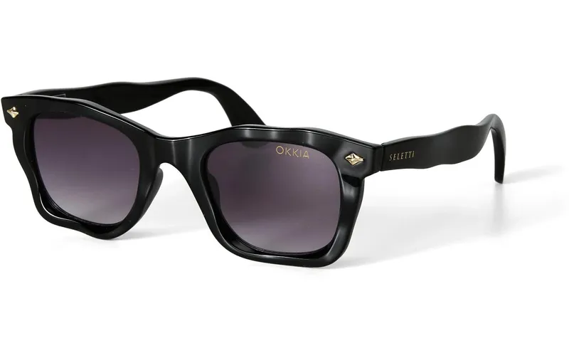 OKKIA Sonnenbrille Seletti Dakota Black, Black gradient lens